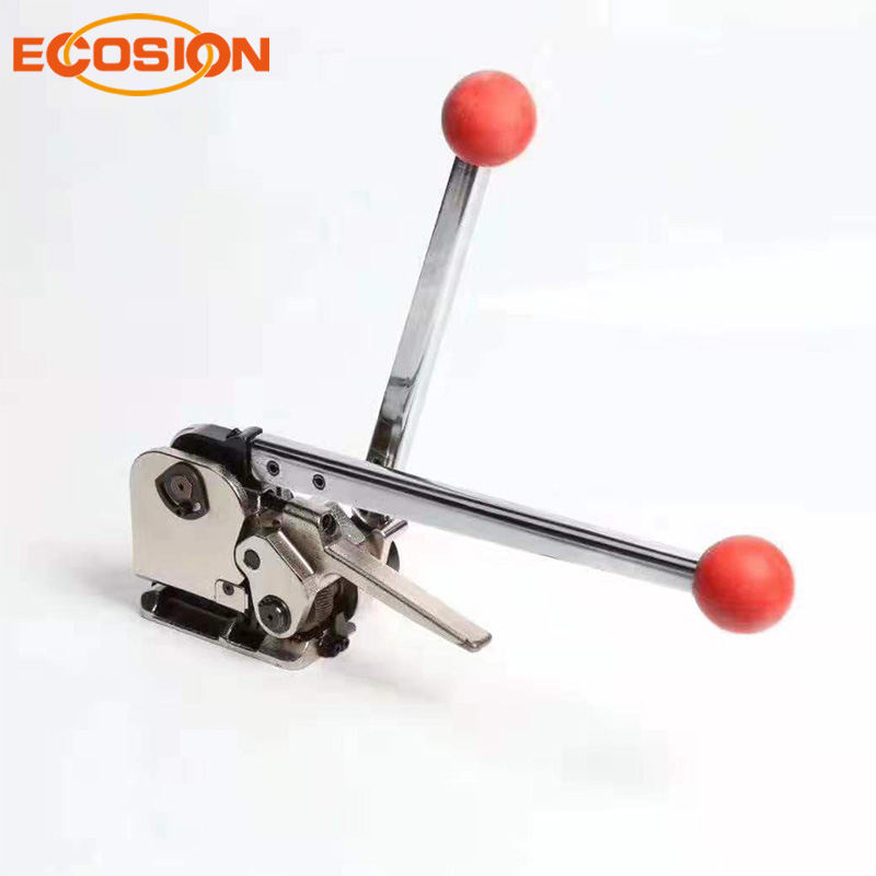 Steel strapping tool